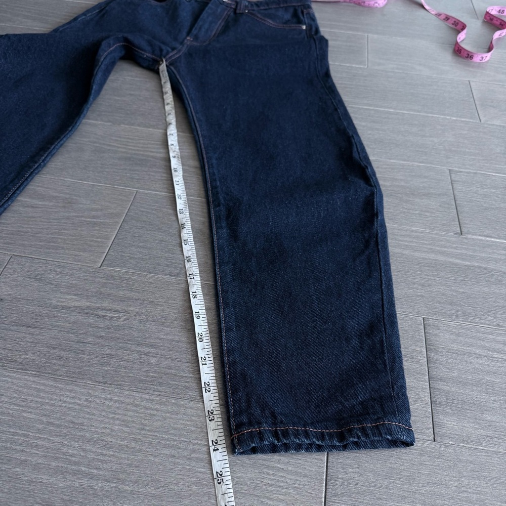 Totême Barrel Leg Jeans Raw Blue Wash 26 Organic Cotton High Rise Made in Italy - Picture 16 of 16